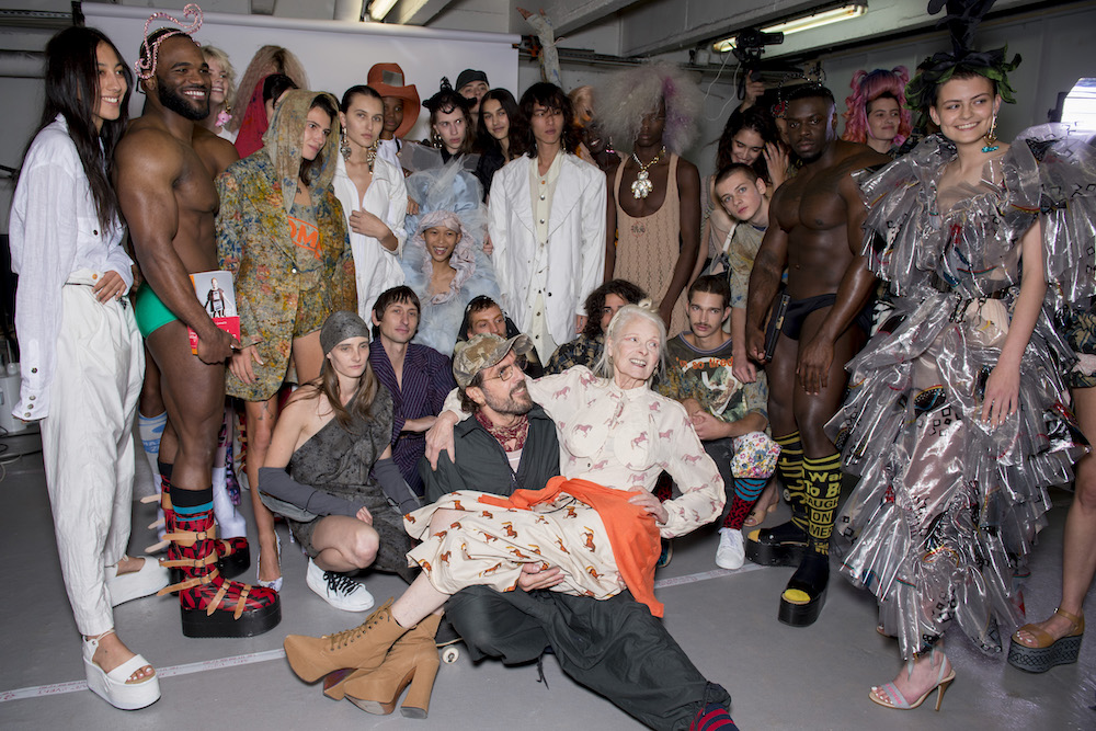 Backstage at the Andreas Kronthaler for Vivienne Westwood spring/summer 2019 show